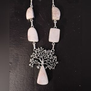 Artisan Tree Of Life Scolecite Necklace